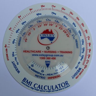 BMI Calculator with company logo